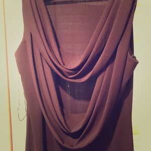 Eggplant full length ball gown